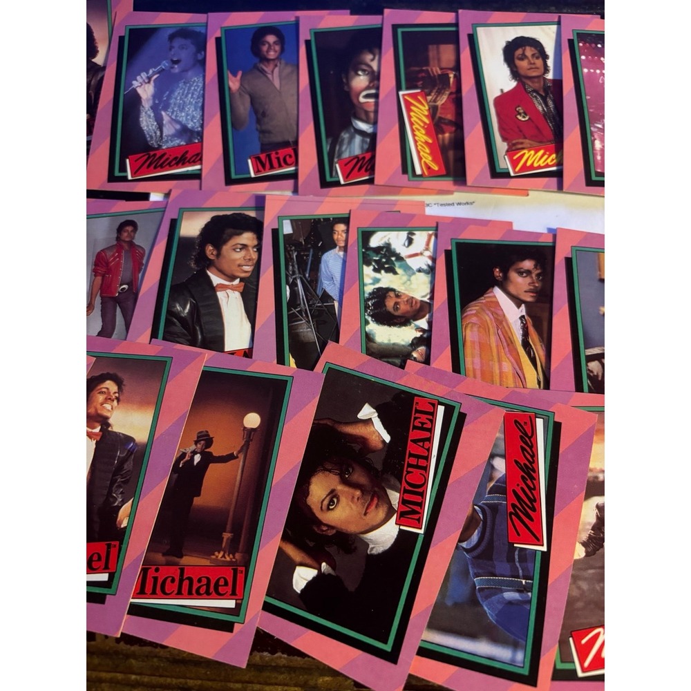 The 1984 Michael Jackson Topps Cards set includes 33 vintage trading cards MINT - Picture 1 of 8